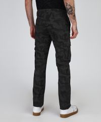 Calca-Jeans-Masculina-Slim-Estampada-Camuflada-com-Bolsos-Verde-Militar-9823807-Verde_Militar_2