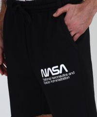 Bermuda-de-Moletom-Masculina-Nasa-com-Bolsos-Preta-9945962-Preto_4