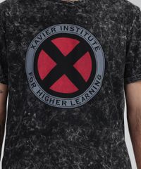 Camiseta-Masculina-X-Men-Xavier-Institute-Manga-Curta-Gola-Careca-Preta-9952467-Preto_4