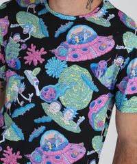 Camiseta-Masculina-Rick-e-Morty-Manga-Curta-Gola-Careca-Preta-9950952-Preto_4
