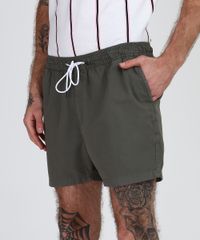 Bermuda-de-Sarja-Masculina-Relax-com-Bolsos--Verde-Militar-9952811-Verde_Militar_1