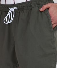Bermuda-de-Sarja-Masculina-Relax-com-Bolsos--Verde-Militar-9952811-Verde_Militar_4