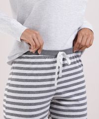 Pijama-Feminino-A-Dama-e-o-Vagabundo-Manga-Longa-Cinza-Mescla-9946853-Cinza_Mescla_4