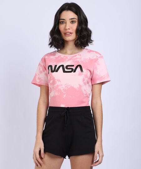 Blusa-Feminina-NASA-Estampada-Tie-Dye-Manga-Curta-Decote-Redondo-Rosa-9951032-Rosa_1 Blusa-Feminina-NASA-Estampada-Tie-Dye-Manga-Curta-Decote-Redondo-Rosa-9951032-Rosa_1
