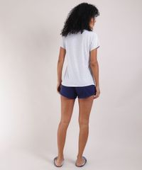 Pijama-Feminino-Blusa--Wake-Me-Up--Manga-Curta-e-Decote-Redondo-Cinza-Mescla-Claro-9951111-Cinza_Mescla_Claro_2