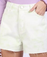 Short-de-Sarja-Feminino-Vintage-Estampado-Tie-Dye-Cintura-Super-Alta-Verde-Claro-9955849-Verde_Claro_4