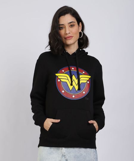 moletom feminino mulher maravilha