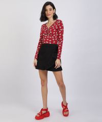 Blusa-Feminina-Estampa-Flores-Manga-Longa-Decote-em-V-Vermelha-9943236-Vermelho_3