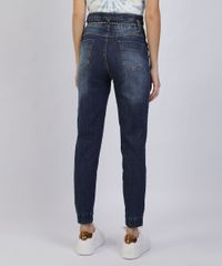 Calca-Jeans-Feminina-Sawary-Clochard-Cintura-Super-Alta-com-Cinto-Cadarco-Azul-Escuro-9945284-Azul_Escuro_2