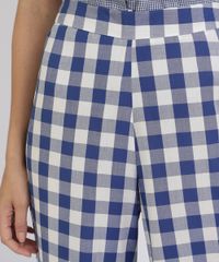 Calca-Feminina-Pantalona-Estampada-Xadrez-Cintura-Alta-Azul-9953867-Azul_4 Calca-Feminina-Pantalona-Estampada-Xadrez-Cintura-Alta-Azul-9953867-Azul_4