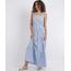 Vestido-Feminino-Longo-Estampado-Xadrez-Decote-reto-Alcas-Medias-para-Amarrar-Azul-9955106-Azul_1