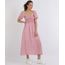 Vestido-Feminino-Midi-com-Laxtex-Estampado-Xadrez-Manga-Curta-Bufante-Decote-Reto-Vermelho-9956292-Vermelho_1