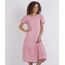 Vestido-Feminino-Midi-com-Recorte-Estampado-De-Poa-Manga-Curta-Bufante-Decote-Redondo-Rosa-9958380-Rosa_1