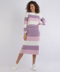 Saia-Feminina-em-Trico-Midi-Estampada-Listradas-Lilas-9956174-Lilas_3