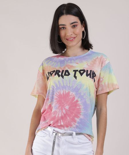 Blusa-Feminina--World-Tour--Estampada-Tie-Dye-Manga-Curta-Decote-Redondo-Multicor-9950124-Multicor_1 Blusa-Feminina--World-Tour--Estampada-Tie-Dye-Manga-Curta-Decote-Redondo-Multicor-9950124-Multicor_1