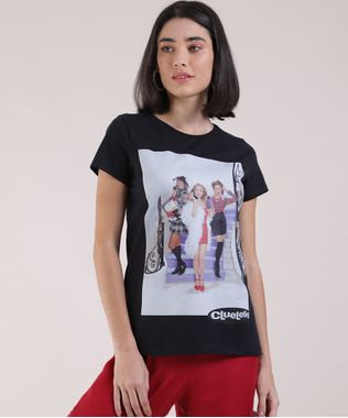 Blusa-Feminina-As-Patricinhas-de-Beverly-Hills-Manga-Curta-Decote-Redondo-Preta-9951765-Preto_1