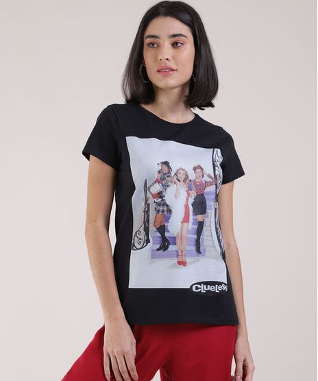Blusa-Feminina-As-Patricinhas-de-Beverly-Hills-Manga-Curta-Decote-Redondo-Preta-9951765-Preto_1