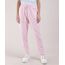 Calca-de-Moletom-Feminina-Jogger-Cintura-Alta-com-Cordao-Rosa-9951927-Rosa_1