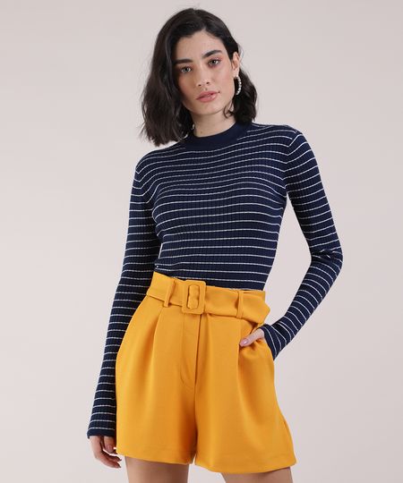 Sueter-de-Trico-Feminino-Basico-Listrado-Decote-Redondo-Azul-Marinho-9804578-Azul_Marinho_1 Sueter-de-Trico-Feminino-Basico-Listrado-Decote-Redondo-Azul-Marinho-9804578-Azul_Marinho_1