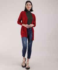 Cardigan-de-Trico-Feminino-Decote-V-Vermelho-Escuro-9810921-Vermelho_Escuro_3