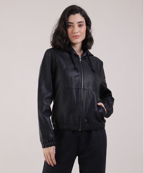 jaqueta bomber feminina com capuz