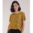 Blusa-Feminina-O-Rei-Leao-Estampada-Manga-Curta-Decote-Redondo-Amarela-9943541-Amarelo_1