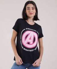 Blusa-Feminina-Os-Vingadores-Manga-Curta-Decote-Redondo-Preta-9947860-Preto_1