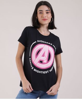 Blusa-Feminina-Os-Vingadores-Manga-Curta-Decote-Redondo-Preta-9947860-Preto_1