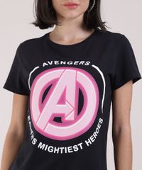 Blusa-Feminina-Os-Vingadores-Manga-Curta-Decote-Redondo-Preta-9947860-Preto_4