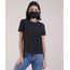 Kit-de-Blusa-Feminina-Estampada-de-Poa-Manga-Curta-Decote-Redondo---Mascara-de-Protecao-Individual-Preto-9950788-Preto_1