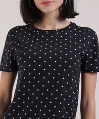 Kit-de-Blusa-Feminina-Estampada-de-Poa-Manga-Curta-Decote-Redondo---Mascara-de-Protecao-Individual-Preto-9950788-Preto_4