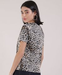 Kit-de-Blusa-Feminina-Estampada-Oncinha-Manga-Curta-Decote-Redondo---Mascara-de-Protecao-Individual-Off-White-9950789-Off_White_2
