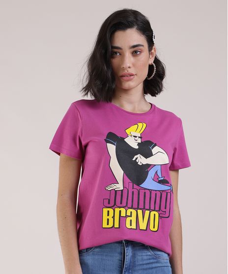 Blusa-Feminina-Johnny-Bravo-Manga-Curta-Decote-Redondo-Roxa-9950811-Roxo_1