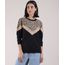 Blusao-de-Moletom-Feminino-com-Recorte-Animal-Print-Onca-Decote-Redondo-Preto-9951509-Preto_1