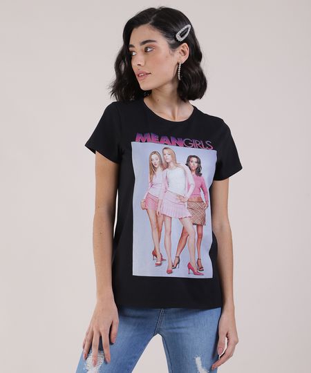 Blusa-Feminina-Meninas-Malvadas-Manga-Curta-Decote-Redondo-Preta-9951758-Preto_1 Blusa-Feminina-Meninas-Malvadas-Manga-Curta-Decote-Redondo-Preta-9951758-Preto_1