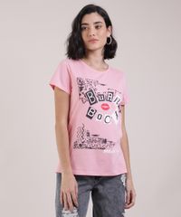 Blusa-Feminina-Meninas-Malvadas-Manga-Curta-Decote-Redondo-Rosa-9951759-Rosa_1