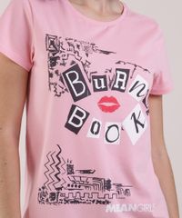 Blusa-Feminina-Meninas-Malvadas-Manga-Curta-Decote-Redondo-Rosa-9951759-Rosa_4