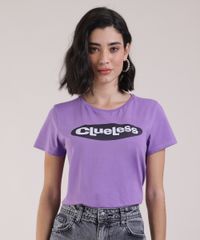 Blusa-Feminina--Clueless--As-Patricinhas-de-Beverly-Hills-Manga-Curta-Decote-Redondo-Lilas-9951766-Lilas_1