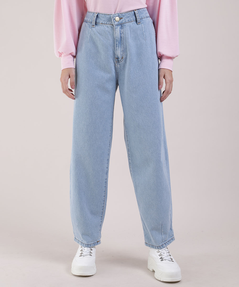 calça jeans baggy feminina