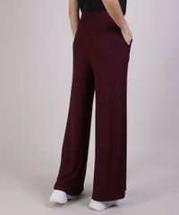 Calca-Feminina-Pantalona-Canelada-com-Bolsos-Vinho-9880628-Vinho_2