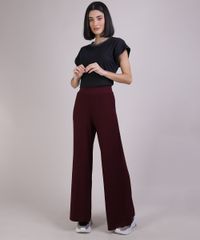 Calca-Feminina-Pantalona-Canelada-com-Bolsos-Vinho-9880628-Vinho_3