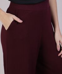 Calca-Feminina-Pantalona-Canelada-com-Bolsos-Vinho-9880628-Vinho_4