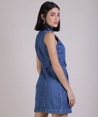 Vestido-Jeans-Feminino-Curto-com-Bolsos-e-Faixa-Azul-Medio-9946401-Azul_Medio_2