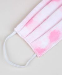 Kit-de-Blusa-Feminina-Estampada-Tie-Dye-Manga-Curta-Decote-Redondo---Mascara-de-Protecao-Individual-Off-White-9950787-Off_White_5