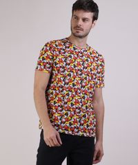 Camiseta-Masculina-Mickey-Estampada-Manga-Curta-Vermelha-9950950-Vermelho_1
