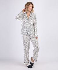 Camisa-de-Pijama-Feminina-Estampada-de-Poa-com-Vivo-Contrastante-Manga-Longa-Off-White-9954382-Off_White_3