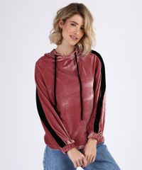 Blusao-de-Veludo-Feminino-Gestante-com-Capuz-e-Faixa-Lateral-Rose-9956015-Rose_1