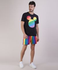 Camiseta-Masculina-Pride-Mickey-Arco-Iris-Manga-Curta-Gola-Careca-Preta-9585822-Preto_3