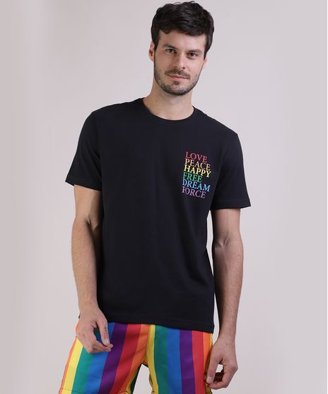 Camiseta-Masculina-Pride-Texto-Arco-Iris-Manga-Curta-Gola-Careca-Preta-9942924-Preto_1