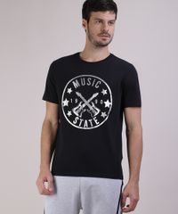 Camiseta-Masculina--Music--Metalizada-Manga-Curta-Gola-Careca-Preta-9950954-Preto_1